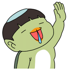 かっぱのなっちゃん Lineスタンプ ぢょにー