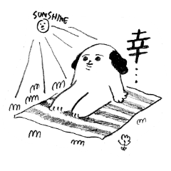 元気に生きるイヌ3 Lineスタンプ Dada