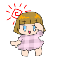 ぱっつん前髪ジト目のホナミちゃん Lineスタンプ スバルのおもちゃ箱