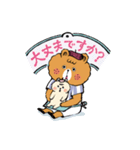 毎日使える、ほっこりクマさん。（個別スタンプ：15）