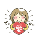 女の子★ラブラブ（個別スタンプ：12）