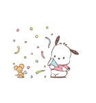 動く！ポチャッコ ふんわりタッチ（個別スタンプ：20）