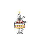 動くケーキ人（個別スタンプ：5）