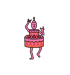 動くケーキ人（個別スタンプ：10）