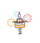 動くケーキ人（個別スタンプ：13）
