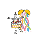 動くケーキ人（個別スタンプ：15）