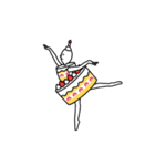 動くケーキ人（個別スタンプ：18）
