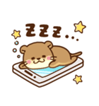 コツメカワウソ♡ラブラブ（個別スタンプ：3）