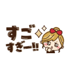 【省スペース♡】ナチュラルガール＆猫（個別スタンプ：16）