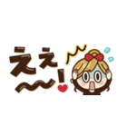 【省スペース♡】ナチュラルガール＆猫（個別スタンプ：35）