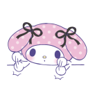 マイメロディ 好きが止まらない…！（個別スタンプ：16）