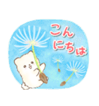 ぽふぽふポメラニアンの春スタンプ（個別スタンプ：3）