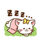 しろねこ♡毎日使う言葉 春（個別スタンプ：5）