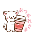 しろねこ♡毎日使う言葉 春（個別スタンプ：6）