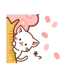 しろねこ♡毎日使う言葉 春（個別スタンプ：22）