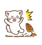 しろねこ♡毎日使う言葉 春（個別スタンプ：29）
