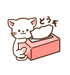 しろねこ♡毎日使う言葉 春（個別スタンプ：34）