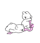 すこぶる動くちびウサギ＆クマ【愛3】（個別スタンプ：1）