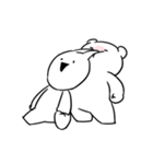 すこぶる動くちびウサギ＆クマ【愛3】（個別スタンプ：8）