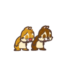 動く！チップとデール（ゆるり手描き風)（個別スタンプ：18）