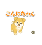 ちびもふ秋田犬 毎日使うスタンプ（個別スタンプ：3）