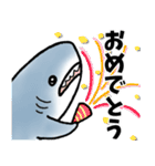 生活感のあるサメ（個別スタンプ：20）