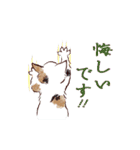 動くゆかいな猫たちのスタンプ（和風）（個別スタンプ：16）