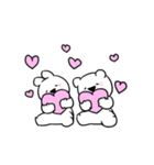 すこぶる動くちびウサギ＆クマ【日常】（個別スタンプ：2）