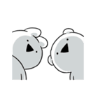 すこぶる動くちびウサギ＆クマ【日常】（個別スタンプ：12）