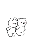 すこぶる動くちびウサギ＆クマ【日常】（個別スタンプ：17）