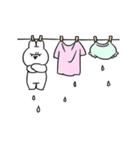 すこぶる動くちびウサギ＆クマ【日常】（個別スタンプ：22）