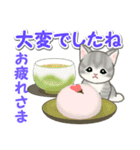毎日優しいもこもこ猫ちゃんズ（個別スタンプ：8）