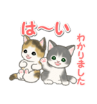 毎日優しいもこもこ猫ちゃんズ（個別スタンプ：9）