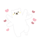 黄色ほっぺのしろくまさん（個別スタンプ：11）