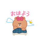 楽しい日常♪BROWN＆FRIENDS（個別スタンプ：10）