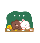 楽しい日常♪BROWN＆FRIENDS（個別スタンプ：24）