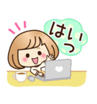 おかっぱ女子【敬語・丁寧語】（個別スタンプ：6）
