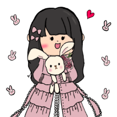 [LINEスタンプ] かわいいものが大好きなみるくちゃん