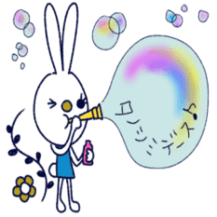 [LINEスタンプ] ハッピーラビット♡敬語で丁寧に