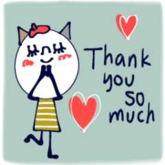 [LINEスタンプ] 丁寧ネコ♡基本セット