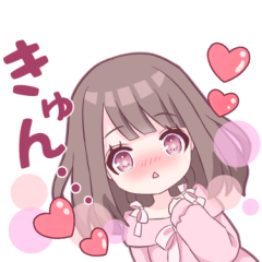 [LINEスタンプ] 可愛い後輩系女子2