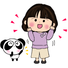 [LINEスタンプ] ぱんだのぴ〜ちゃん♪とくーちゃん先生