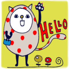 [LINEスタンプ] ねこをまとうねこ♡