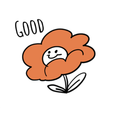 英語で喋るお花たち Lineスタンプ ゆに