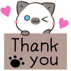 [LINEスタンプ] シャム猫マロン♦︎あいさつスタンプ