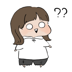 ミディアムヘア女の子 Lineスタンプ ぐで太郎