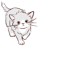 [LINEスタンプ] 動くゆかいな猫たちのスタンプ（和風）