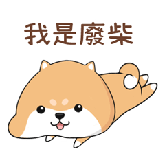 [LINEスタンプ] ぷにぷにシバちゃん-日常生活編(中国語版)