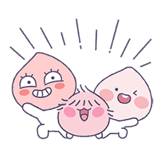 [LINEスタンプ] ハイ！ピーチファイブ
