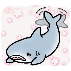 [LINEスタンプ] 生活感のあるサメ3
